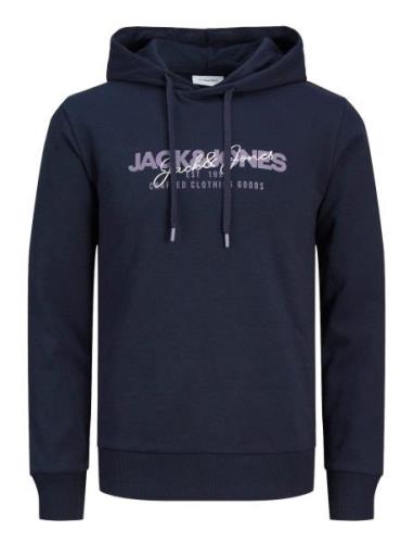 Jack & J S Jjalvis Sweat Hood Marinblå