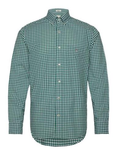 GANT Reg Classic Poplin Gingham Shirt Grön