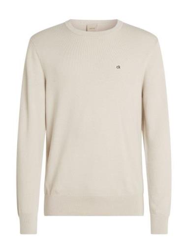 Calvin Klein Micro Pique Structure Sweater Beige