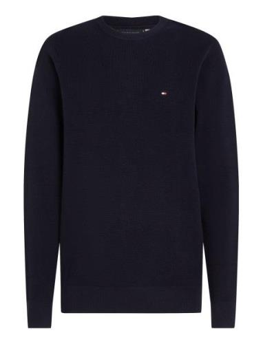 Tommy Hilfiger Essential Structure Crew Neck Marinblå