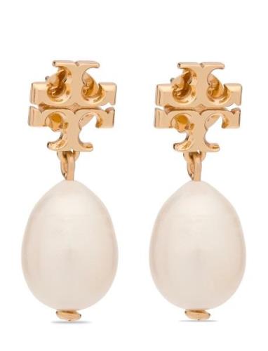 Tory Burch Kira Pearl Drop Earring Guld