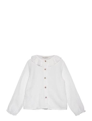 Mango Cheesecloth Cotton Blouse Vit