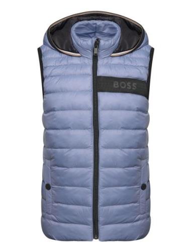 BOSS Puffer Jacket Sleeveless Blå