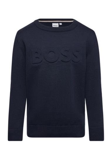 BOSS Pullover Marinblå