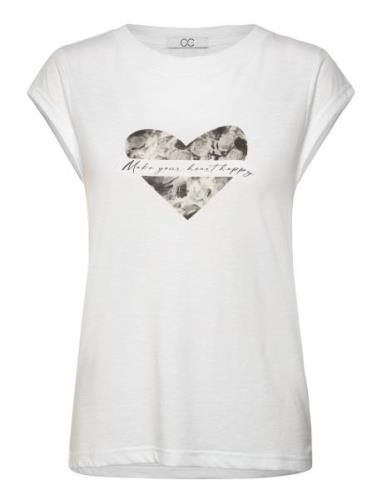 Coster Copenhagen Cc Heart Happy T-Shirt Vit