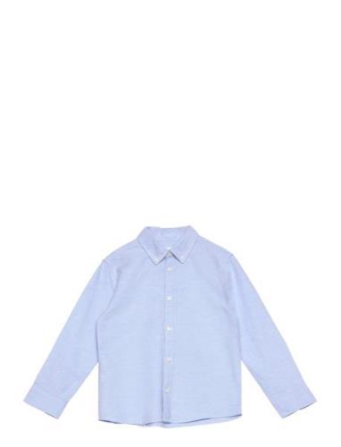 Mango Oxford Cotton Shirt Blå