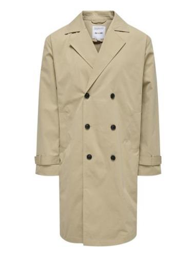 ONLY & SONS Onsjack Trenchcoat Otw Vd Beige