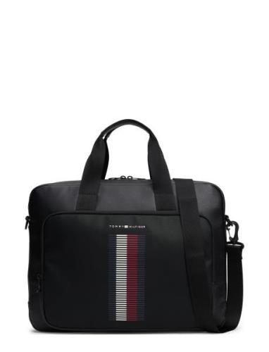 Tommy Hilfiger Th Foundation Pique Computer Bag Svart