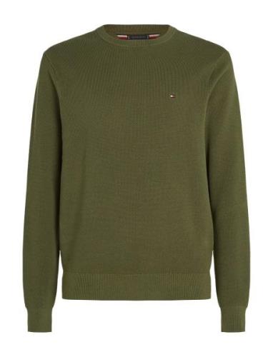 Tommy Hilfiger Essential Structure Crew Neck Grön