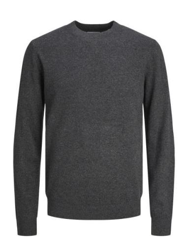 Jack & J S Jjecarter Knit Crew Neck Grå