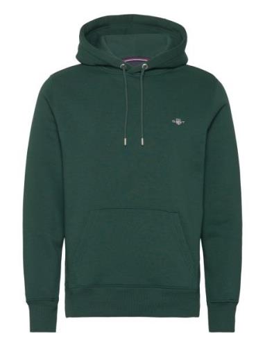 GANT Reg Shield Hoodie Grön