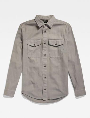 G-Star RAW Marine Slim Shirt L\S Grå