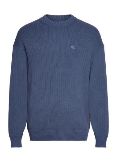 Calvin Klein Jeans Linear Sweater Blå