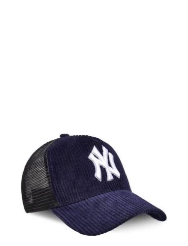 New Era Mlb Cord Trucker Neyyan Marinblå