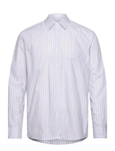 Mads Nørgaard Organic Cotton Poplin Sune Shirt Blå