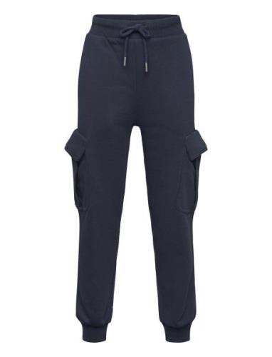 Lindex Trousers Jogger Cargo Marinblå