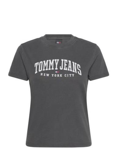 Tommy Jeans Tjw Reg Varsity Tee Svart