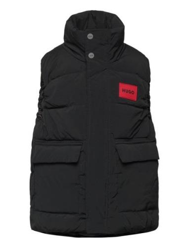 Hugo Kids Puffer Jacket Sleeveless Svart