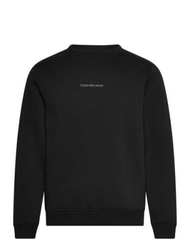 Calvin Klein Jeans Monologo Crew Neck Svart