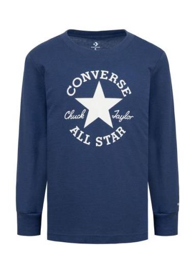 Converse Converse Essentials Long Sleeve Tee Marinblå