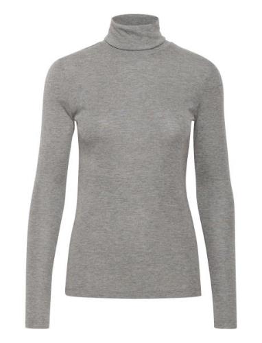 Kaffe Karonia Rollneck T-Shirt Grå