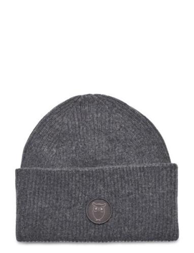 Knowledge Cotton Apparel Big Rib Beanie - Rws Grå