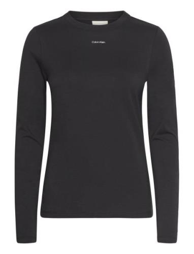 Calvin Klein Nano Logo Slim T-Shirt Ls Svart