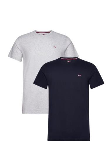 Tommy Jeans Tjm Xslim 2Pack Jersey Tee Ext Blå