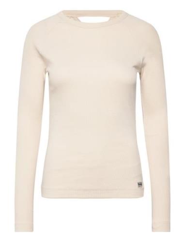 G-Star RAW Slim Rib Keyhole R T L\S Wmn Beige