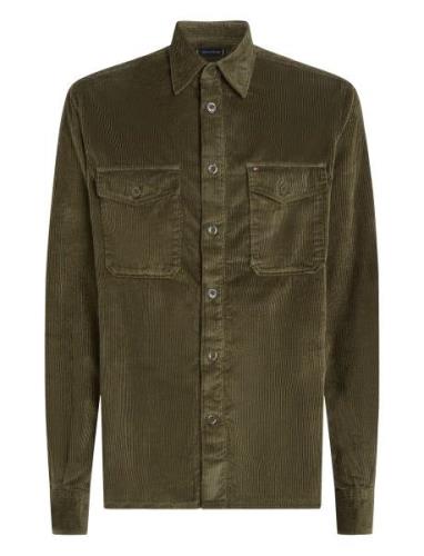 Tommy Hilfiger Corduroy Overshirt Grön