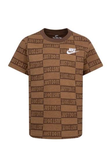 Nike Nike Printed Tee Brun