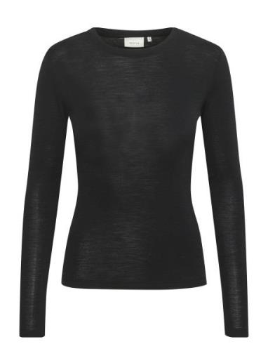 Gestuz Niniagz Ls Wool Roundneck Noos Svart