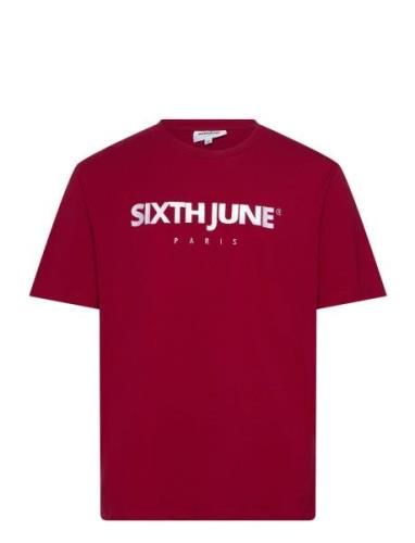 SIXTH JUNE Essentiel Ss Tshirt Röd