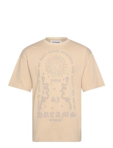 SIXTH JUNE Dreams Puff Print Ss Tshirt Beige