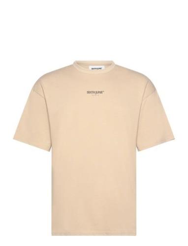 SIXTH JUNE Samourai Printed O/S Ss Tshir Beige