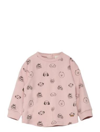 Minymo Sweatshirt Ls Aop Rosa