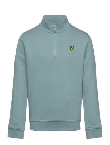 Lyle & Scott Quarter Zip Pullover Blå