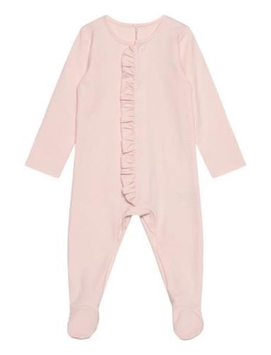 Gugguu Baby Frilla Full Bodysuit Rosa