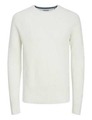 Jack & J S Jjpannel Knit Crew Neck Aw24 Vit