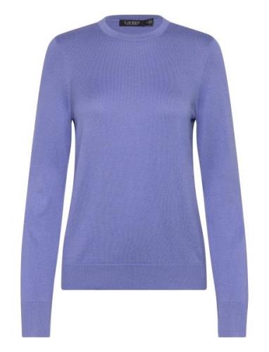 Lauren Ralph Lauren Cotton-Blend Sweater Blå