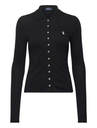 Polo Ralph Lauren Butt D-Placket Long-Sleeve Polo Shirt Svart