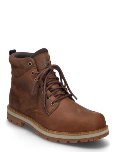 Timberland Britton Road Mid Lace Up Waterproof Boot Rust Full Grain Br...