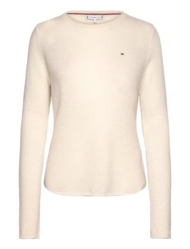 Tommy Hilfiger Soft Wool C-Nk Sweater Kräm