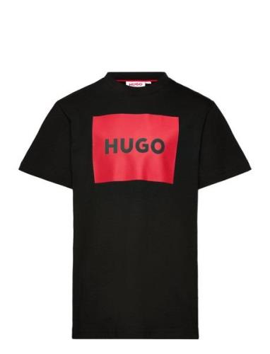 Hugo Kids Short Sleeves Tee-Shirt Svart