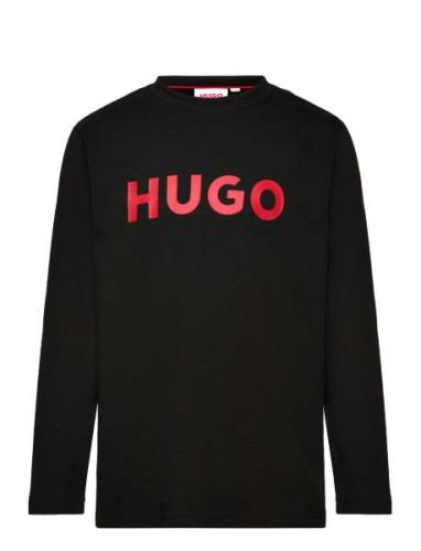 Hugo Kids Long Sleeve T-Shirt Svart