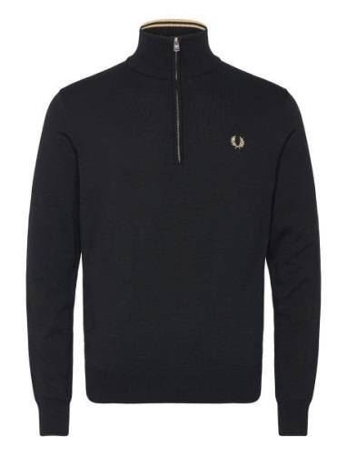 Fred Perry Classic Half Zip Jumper Svart