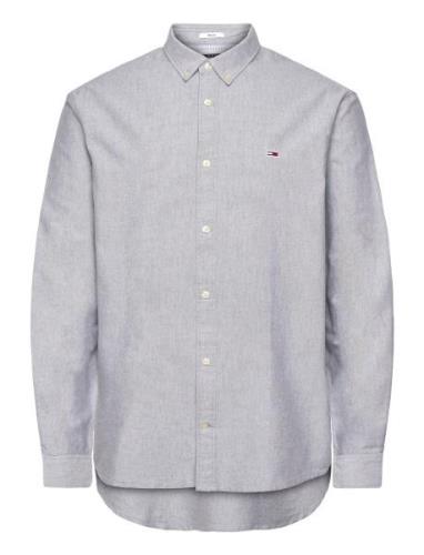 Tommy Jeans Tjm Entry Reg Oxford Shirt Ext Grå