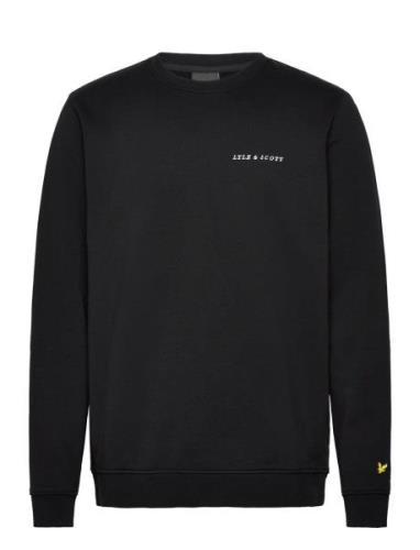 Lyle & Scott Embroidered Crew Neck Sweatshirt Svart