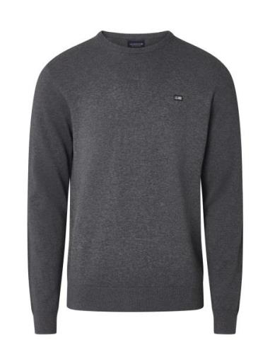 Lexington Clothing Bradley Cotton Crew Sweater Grå