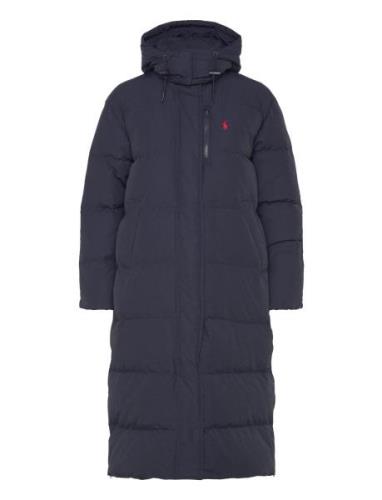 Polo Ralph Lauren Hooded Down Jacket Marinblå